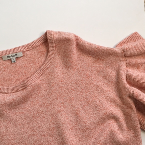 Madewell flutter sleeve pink sweater short sleeve - Picture 4 of 6